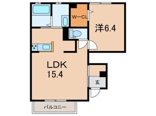 ハイツフローラ南Ⅱの物件間取画像